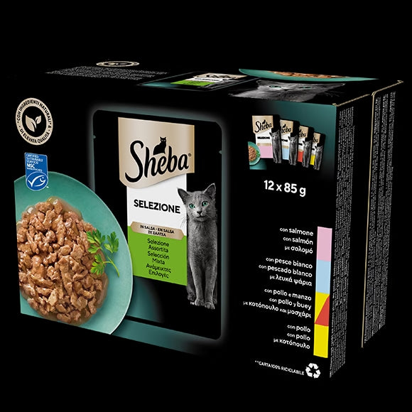 Sheba Selezione in Salsa Assortita 12x85 g Sheba Selezione in Salsa Assortita 12x85 g